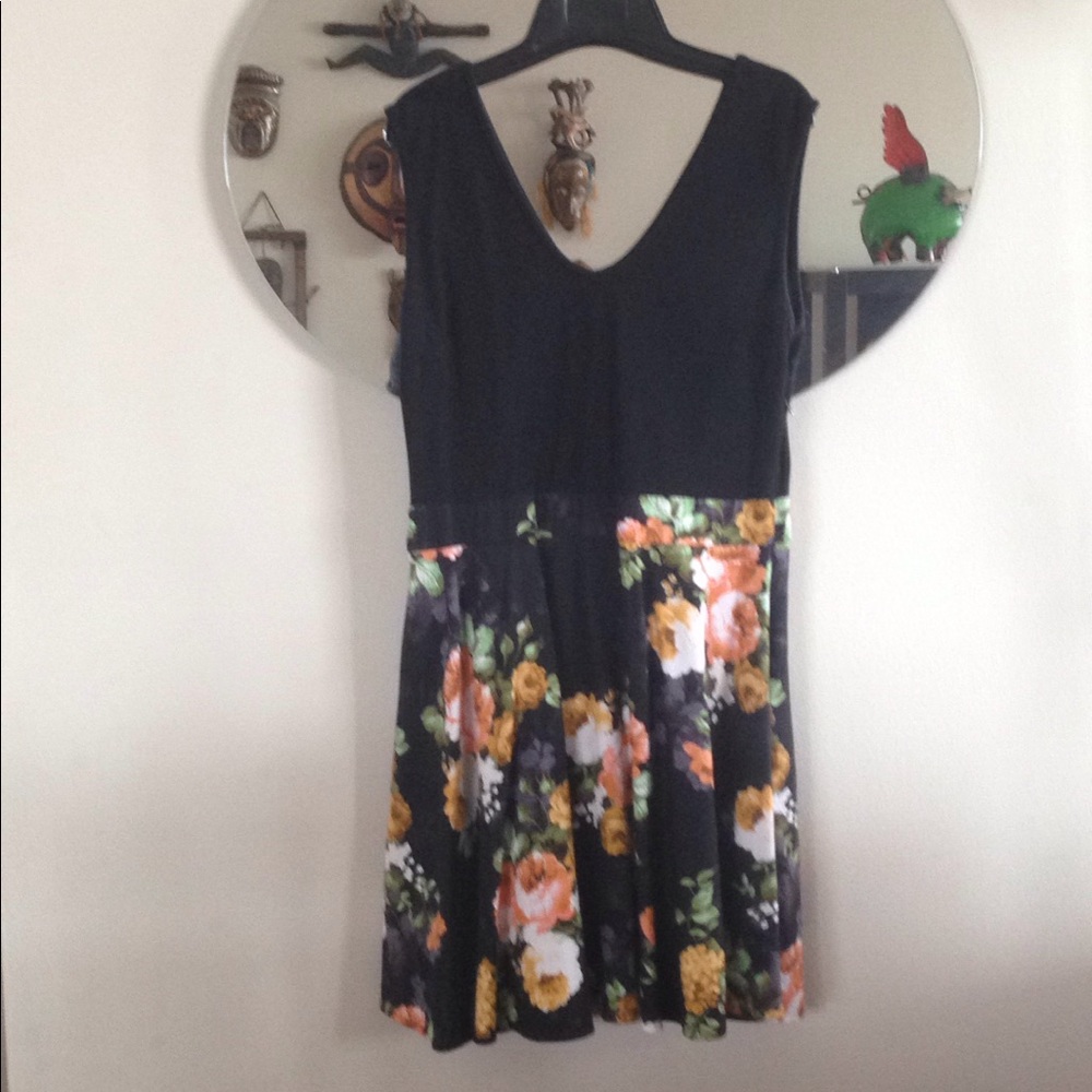 Black and floral dress